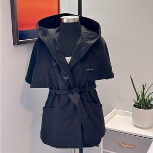 Hooded coat by Jessica Simpson in Black Large